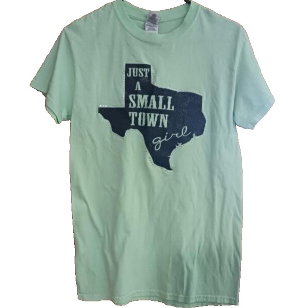 Just A Small Town Girl Small  Canvas‎ Graphic Tee Journey Shirt